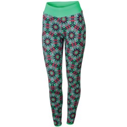 Warme Strumpfhosen Sportful Rythmo W Tights mint-Grün/Kaleidoskop